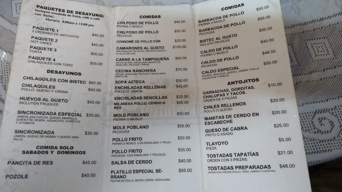 Antojitos Teziutecos Menu - Image 5